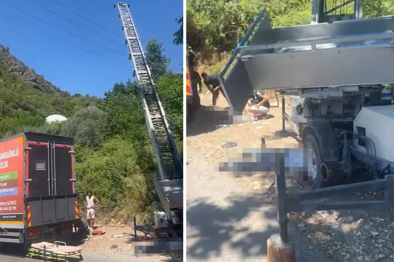 Yük asansörü elektrik hattının üzerine düştü: 2 nakliye işçisi yaşamını yitirdi