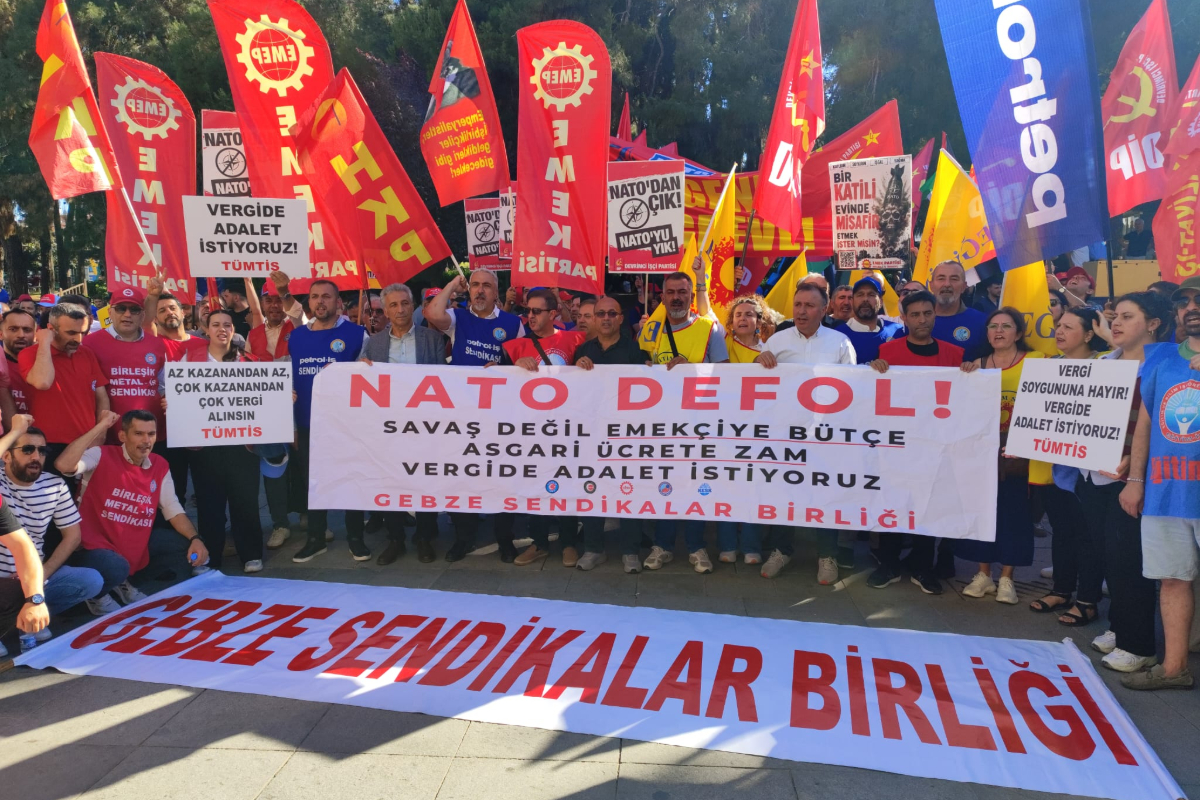 NATO’ya, yoksulluğa, savaşlara karşı işçilerin birliği: Gebze’de işçilerin ortak sesi savaşa ve sömürüye karşı yol gösteriyor