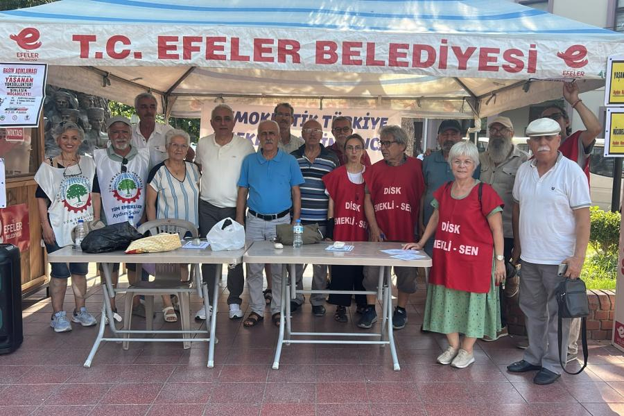 Aydın Emekliler Sendikaları Platformu: Açıklanan enflasyon değil, yaşanan yoksulluktur