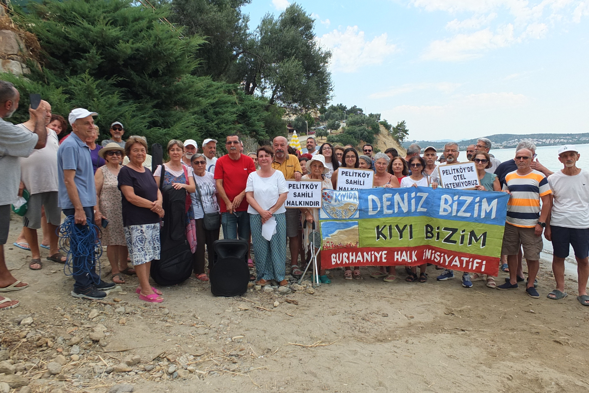 Pelitköy sahilinde otel ve kıyı kullanımına tepki: 'Sahil tekrar halka açılsın'