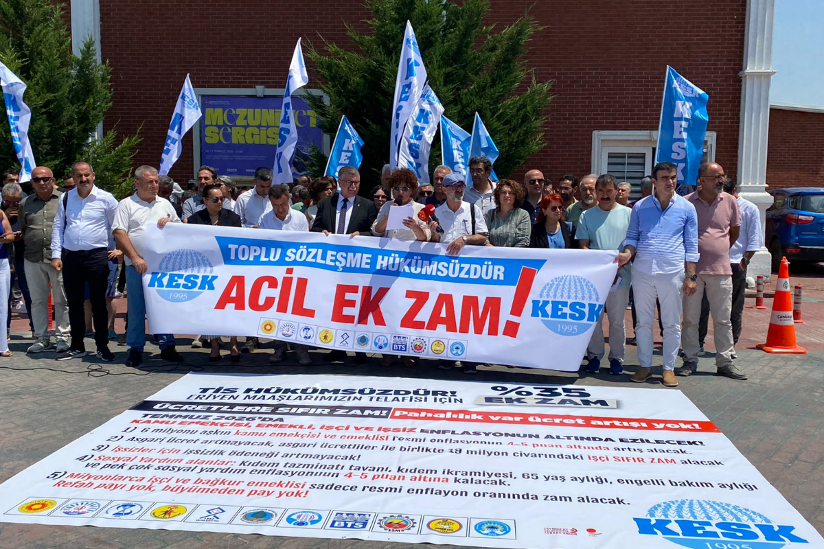 KESK'ten yüzde 35 ek zam talebi: Tüm ek ödemelerin taban aylığımıza yansıtılmasını istiyoruz