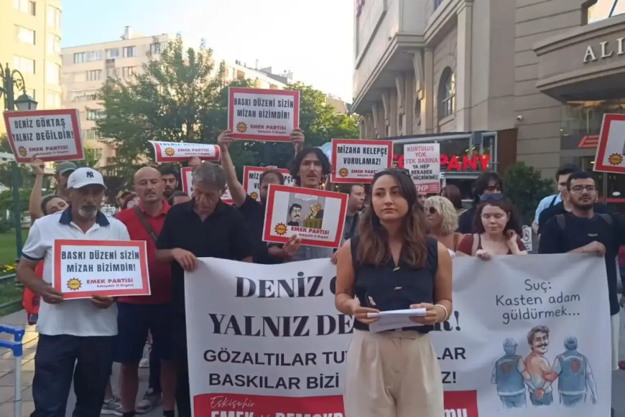 Deniz Göktaş’ın tutuklanması Eskişehir’de protesto edildi