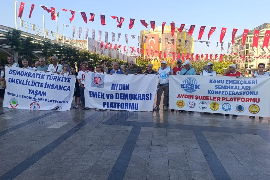 Aydın'da Tüm Emekliler Platformu'ndan enflasyon açıklaması: Açıklanan enflasyon değil, yaşanan yoksulluktur