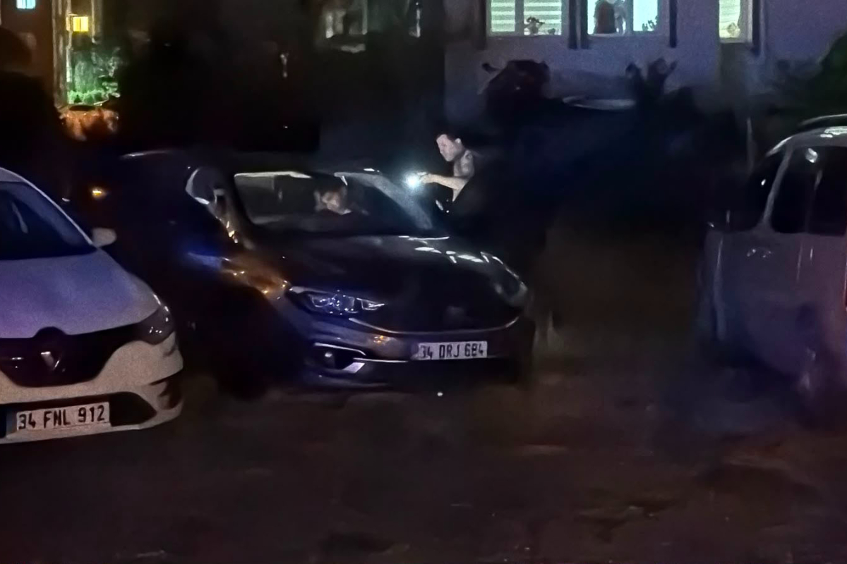 Sahte plakalı otomobiliyle kaçarken çarptığı bekçi yaralandı