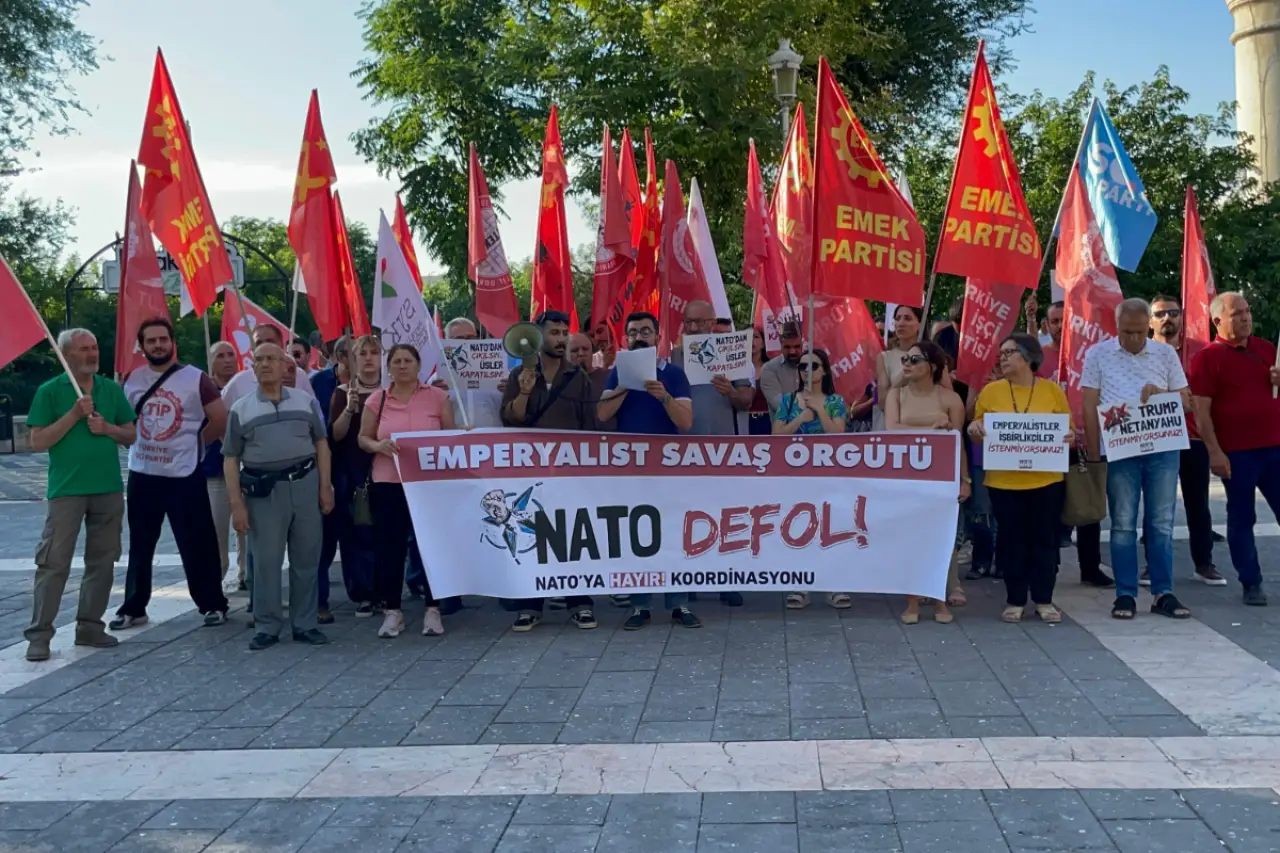 Antep’te zirve öncesi protesto: 'NATO’yu da temsilcilerini de bu topraklarda istemiyoruz'