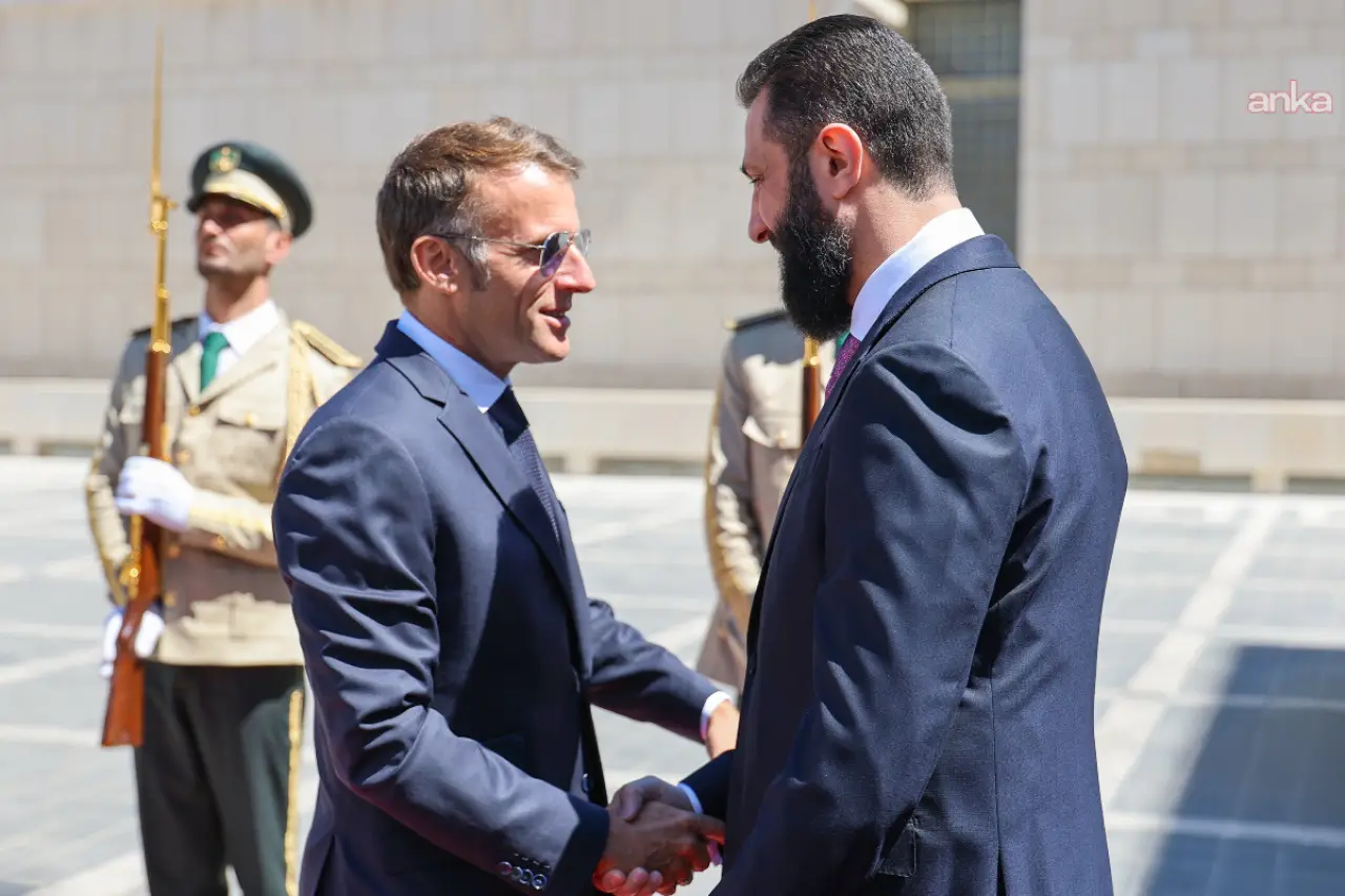Şam'da Suriye-Fransa görüşmesi: Macron ve Colani bir araya geldi