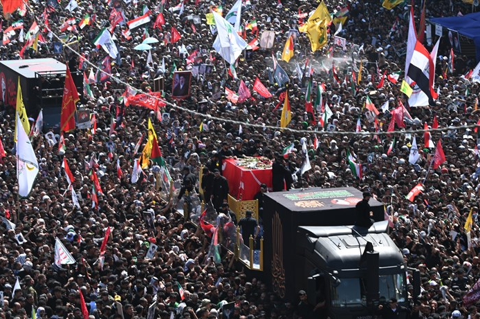 Hamaney için Irak'ın Necef kentinde cenaze töreni düzenleniyor