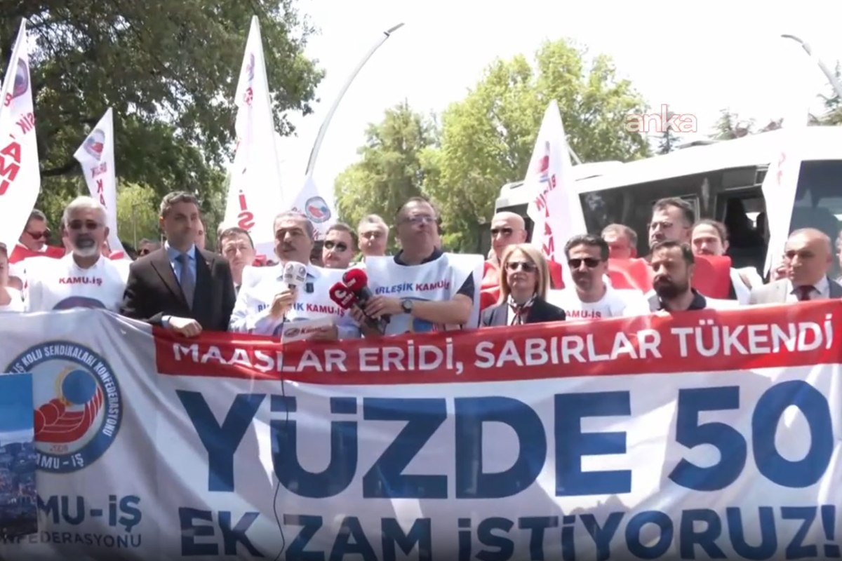 Birleşik Kamu-İş'ten yüzde 50 ek zam talebi: 'Hakkımızı alana kadar alanlarda olacağız'