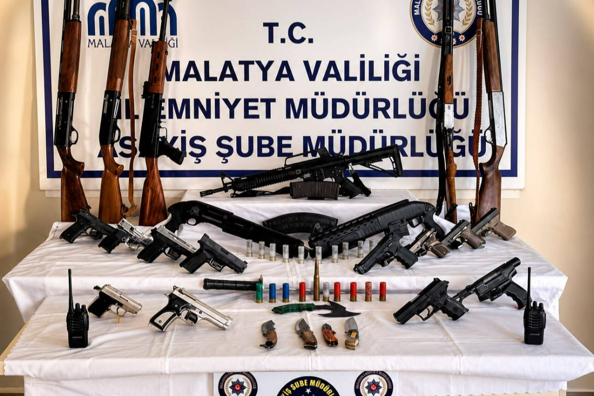 Malatya'da silah teşhiri yapanlara operasyon: 56 şüpheli gözaltına alındı