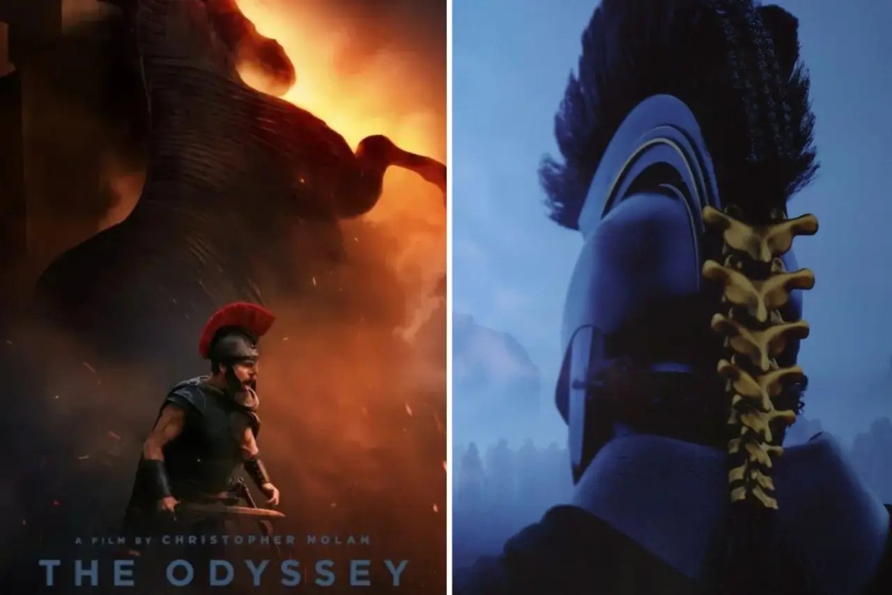 Christopher Nolan'ın yeni filmi Odyssey'nin afişlerinden kolaj