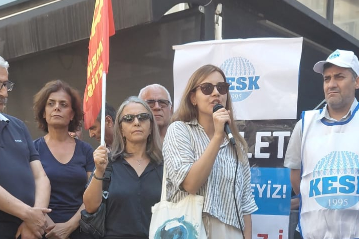 EMEP'ten dayanışma ziyareti: KESK’in mücadelesi hak arayışındaki tüm kesimlerin mücadelesidir