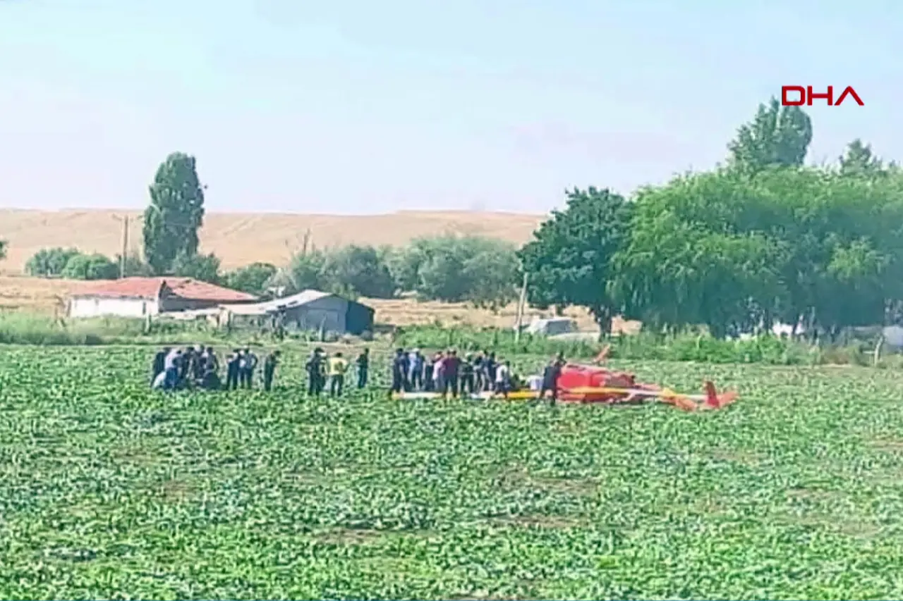 Ankara'da eğitim helikopteri düştü