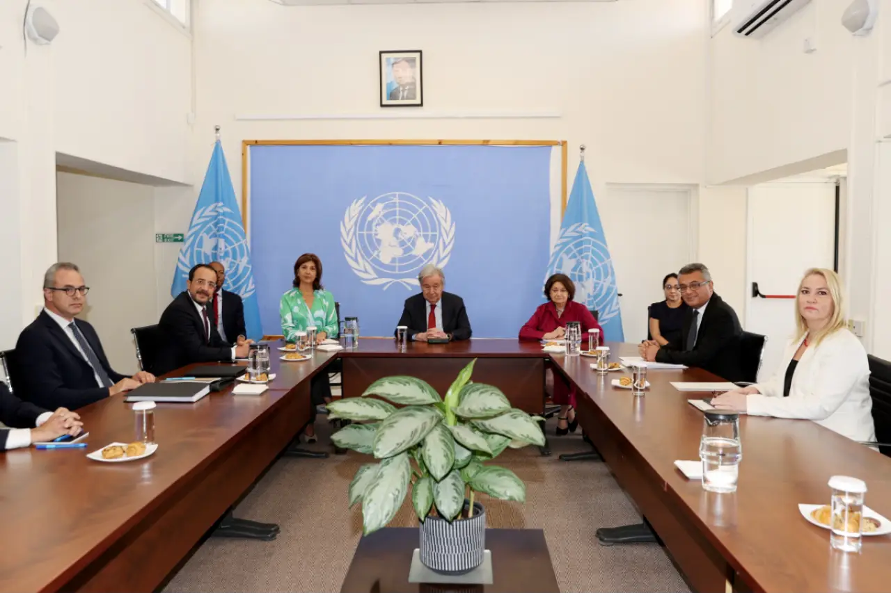 16 yıl sonra ilk: Guterres, Kıbrıs'ta liderlerle buluştu, '5+1' için hazırlık vurgusu yapıldı