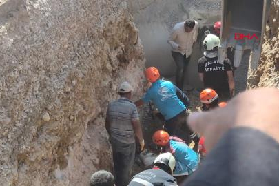 Malatya'da konut inşaatında göçük: 2 işçi toprak altında kaldı