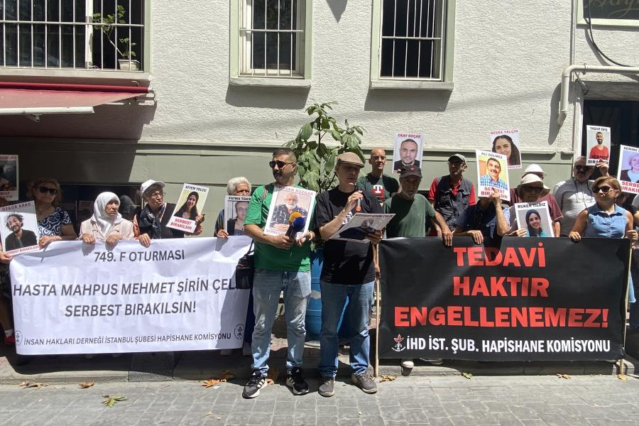 İHD’nin F Oturumu: "Ağır hasta mahpus Mehmet Şirin Çelik serbest bırakılsın"