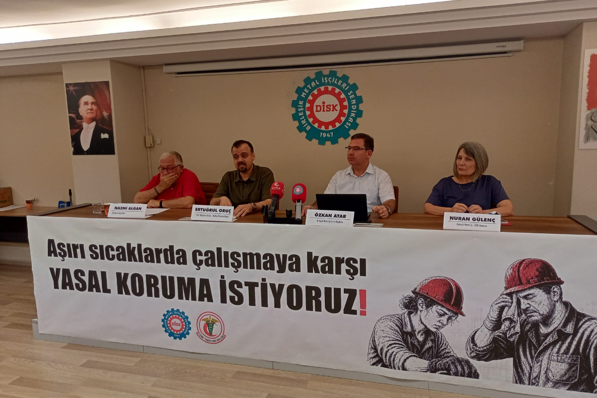 Birleşik Metal-İş ve TTB’den ortak çağrı: Sıcakta çalışma standartları yasal güvenceye alınmalı