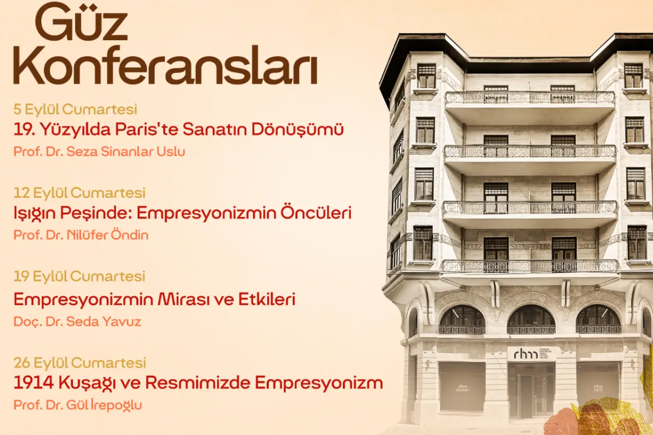 Sanat tarihine ilgi duyanlara dört haftalık konferans serisi: Güz Konferansları 5 Eylül'de