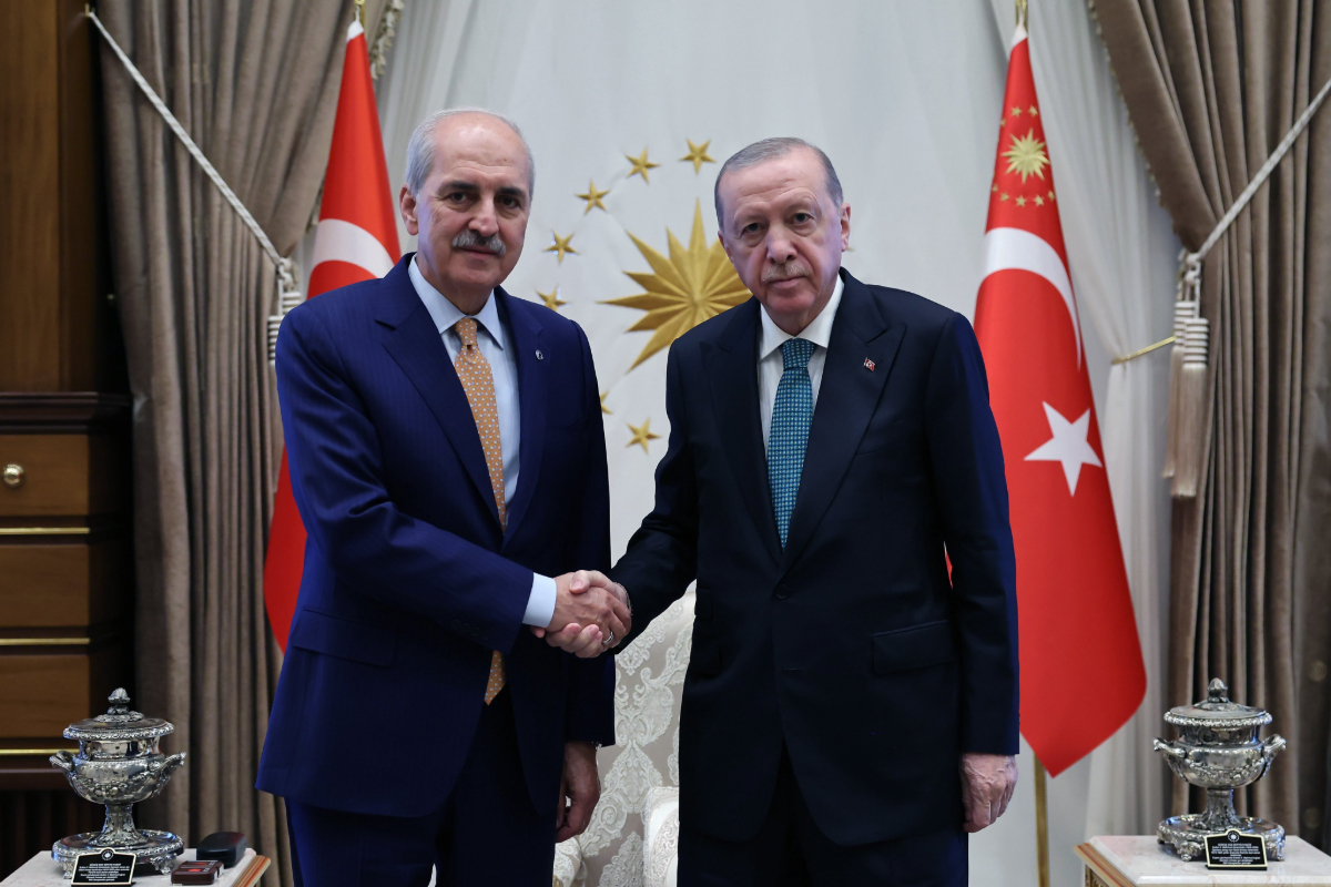 Çerçeve yasanın ardından Erdoğan, TBMM Başkanı Kurtulmuş ile görüştü
