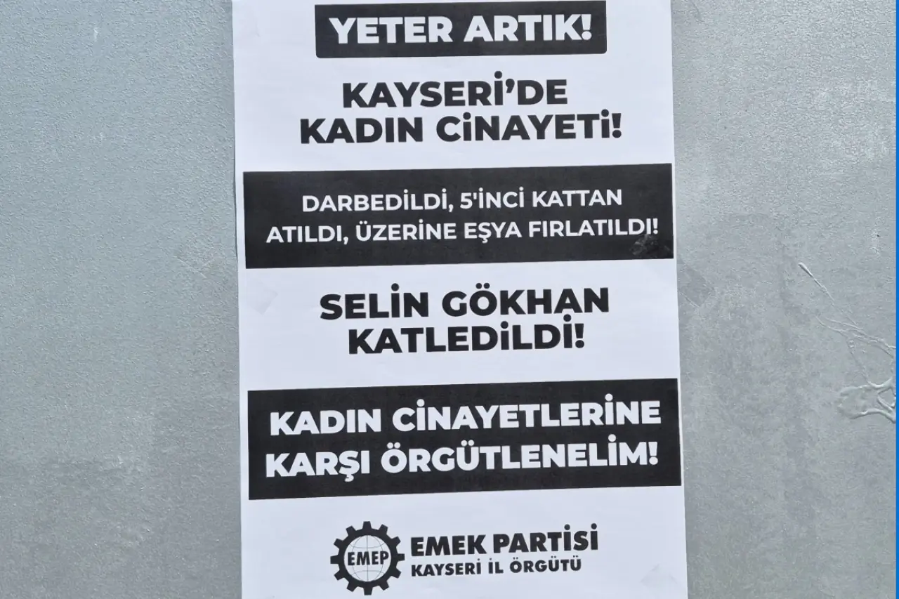 EMEP Kayseri İl Örgütü: “Kadın cinayetlerine karşı örgütlenelim”