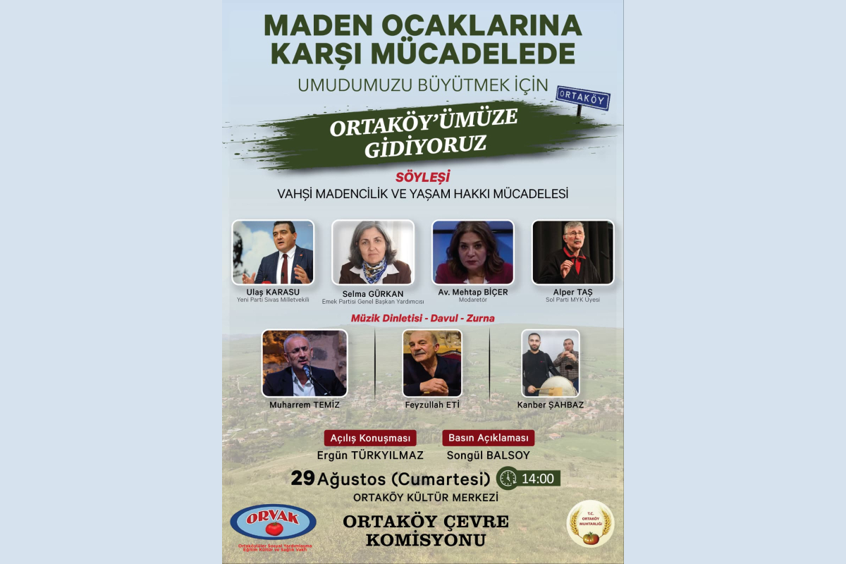 Ortaköylüler madene karşı etkinlikte buluşuyor