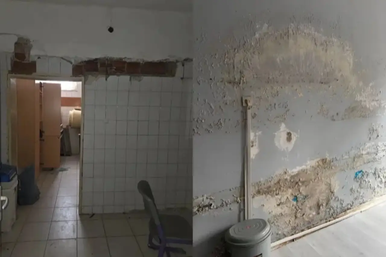Bursa'da yıkım kararı verilen ortaokul binasında eğitime devam iddiası