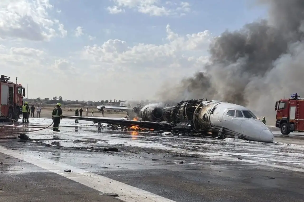 Hamdi Akın'ın jeti Libya’da yandı