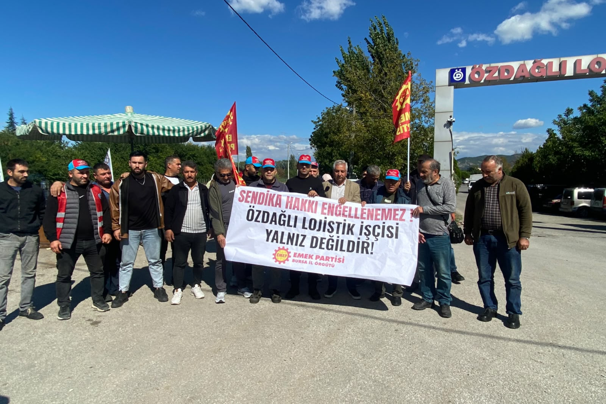 EMEP Genel Başkanı Aslan Özdağlı Lojistik işçilerini ziyaret etti: “Çıkış borsada değil, işçilerin birliği ve mücadelesinde”