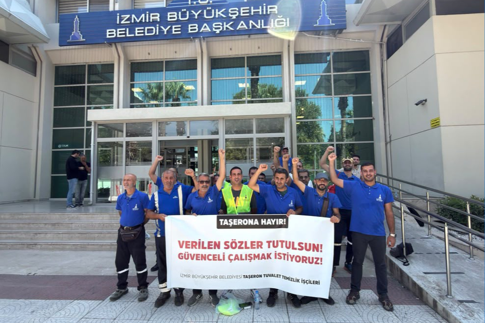 Modüler tuvalet işçilerinin eylemi 45'inci gününde: “Taşeron düzenine son verilsin, güvenceli iş sağlansın”