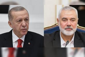 Erdoğan, Hamas Siyasi Büro Başkanı İsmail Heniyye ile görüştü