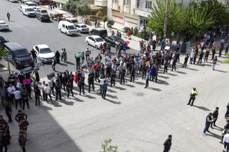 Almanya Cumhurbaşkanı'na Antep'te "İsrail'e destek" protestosu