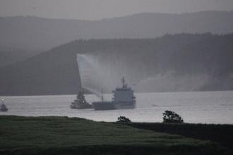 Çanakkale Boğazı’nda bir gemide yangın çıktı, yaralanan 1 mürettebatın durumu ağır