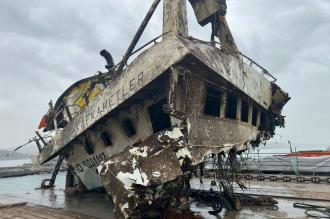 Batan Kafkametler gemisinin çıkarılan parçasında kayıp mürettebatın izine rastlanmadı