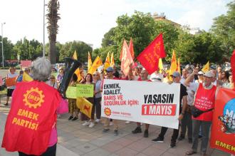 Muğla'nın Ortaca İlçesinde Emek ve Demokrasi Güçlerinden coşkulu 1 Mayıs kutlaması