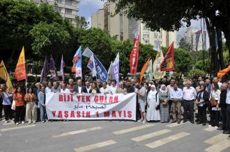 Adana Demokrasi Güçleri, İstanbul’daki 1 Mayıs operasyonuna tepki gösterdi