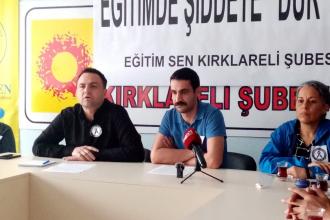 Eğitim Sen Kırklareli: Eğitimde şiddete "dur" de