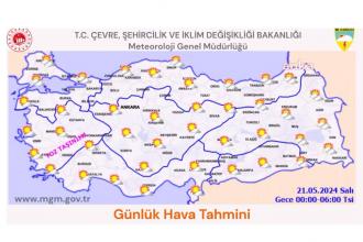 Meteoroloji'den gök gürültülü sağanak yağış ve toz taşınımı uyarısı