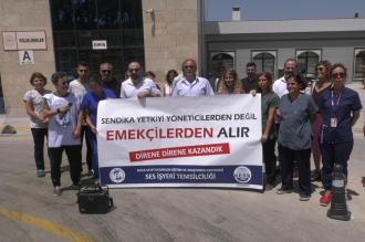 Buca Seyfi Demirsoy Hastanesindeki SES üyesi emekçiler: “Yetki emekçilerden alınır”