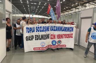 Belediye emekçileri: Kazanılmış haklarımızdan vazgeçmiyoruz