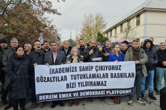 Dersim'de gözaltı ve tutuklamalara tepki: "Sindirmeyi amaçlıyorlar"