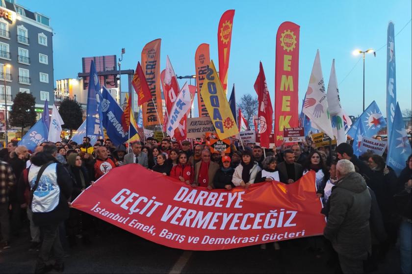 İstanbul Emek ve Demokrasi Güçleri Saraçhane'ye yürüdü