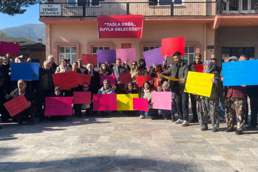 Torbalı halkı kireçtaşı ocağına izin vermedi