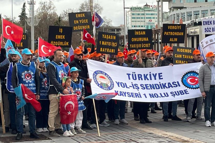 Kayseri'de 1 Mayıs: Vergiyi patrondan alın