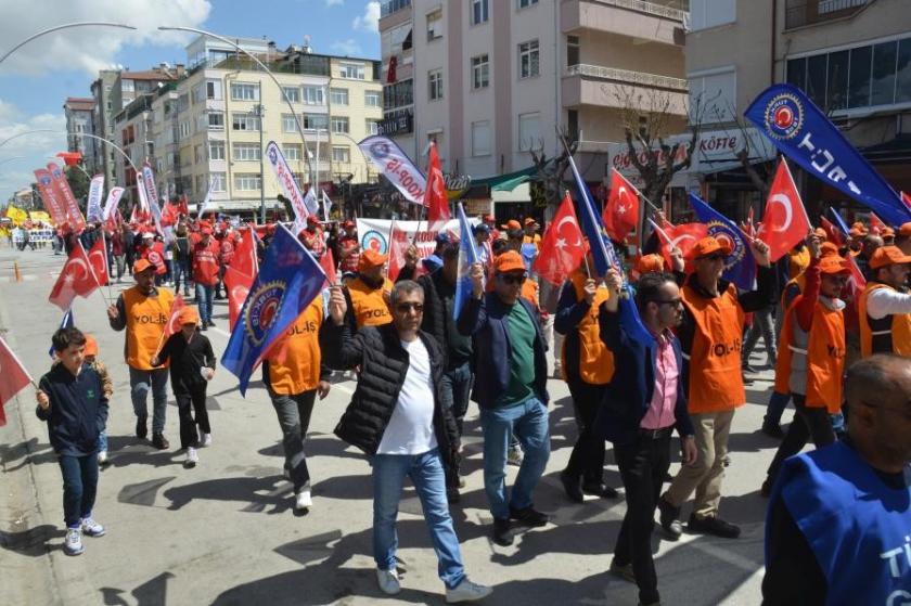 Konya ve çevre illerde 1 Mayıs kutlandı