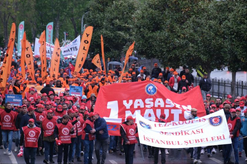 Kartal'da 1 Mayıs: On binlerce işçi 'Geçinmek istiyoruz' dedi