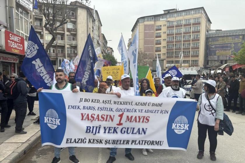 Elazığ’da 1 Mayıs: Sömürüden kurtulmanın tek yolu omuz omuza mücadele etmek