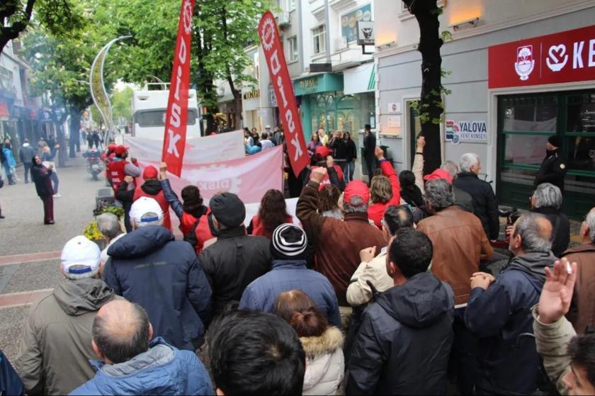 Yalova’da 1 Mayıs: “Gerçek değişim sokakta, direnişte büyür”