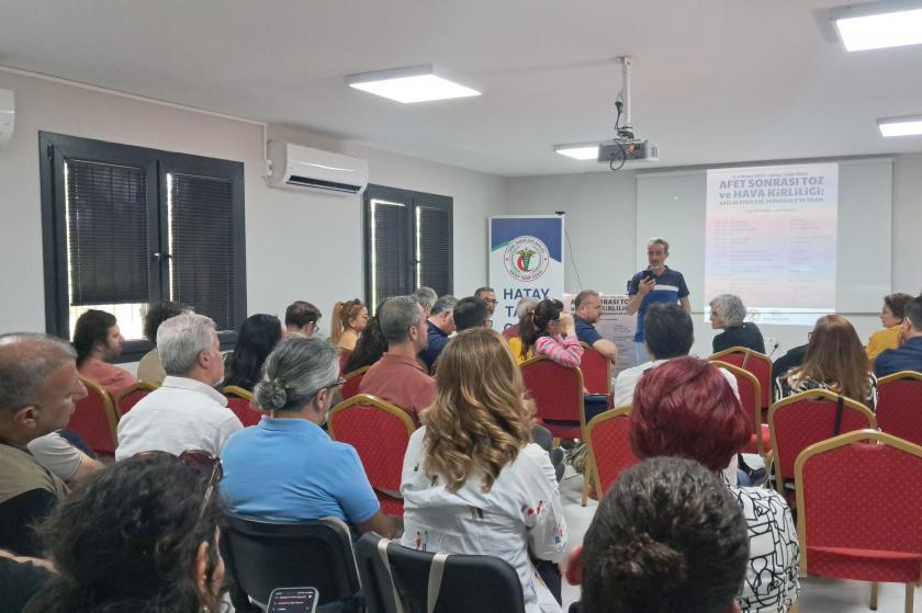 Hatay Tabip Odası’ndan “Hava kirliliği ve toz” çalıştayı: "Toz, bebeklerin bilişsel sistemini etkiliyor"