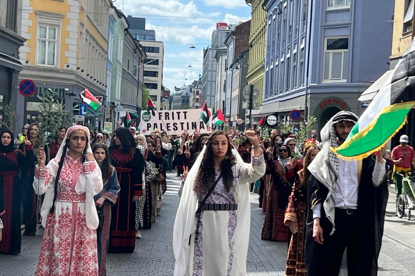 ‘Nakba’da sürgün edilip öldürülen Filistinliler Oslo’da anıldı