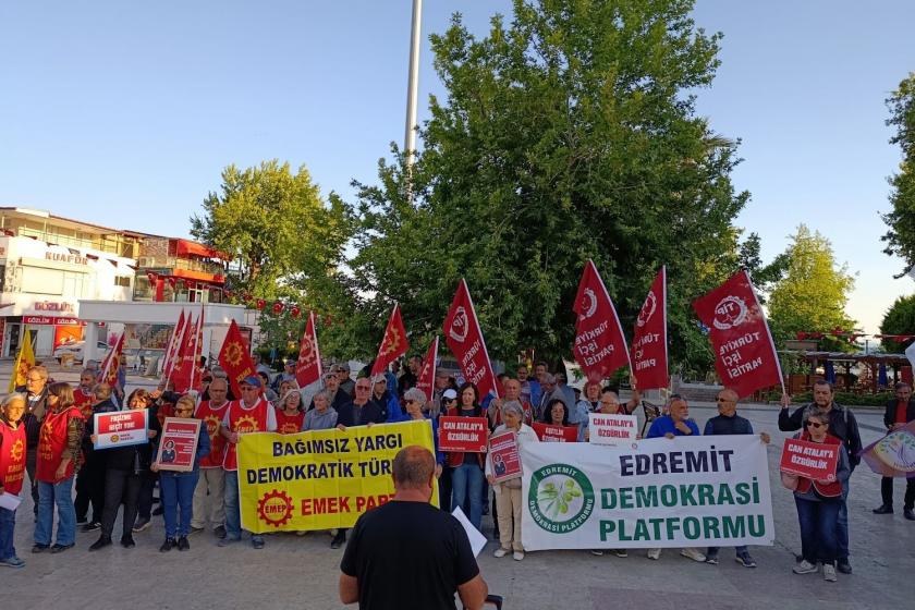 Edremit’te “Siyasi tutsaklara özgürlük” çağrısı: “Halk iradesi tutsak edilemez”