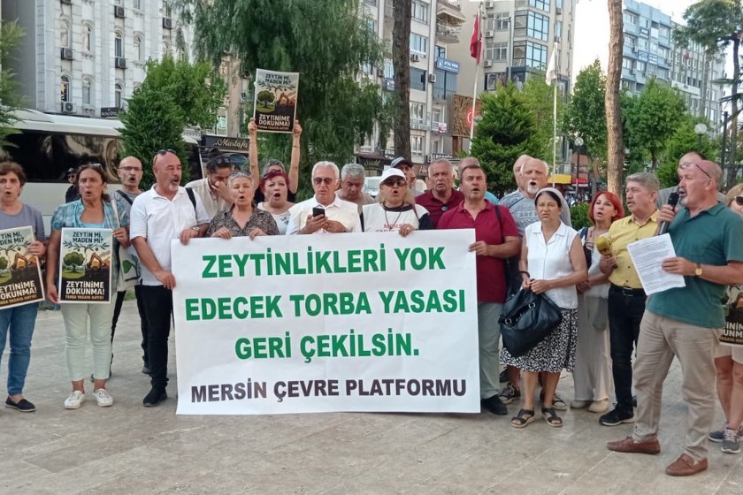Mersin Çevre Platformu'ndan torba yasaya tepki: "Bir zeytin ağacının gölgesi, bin maden şirketinin kârından değerlidir"